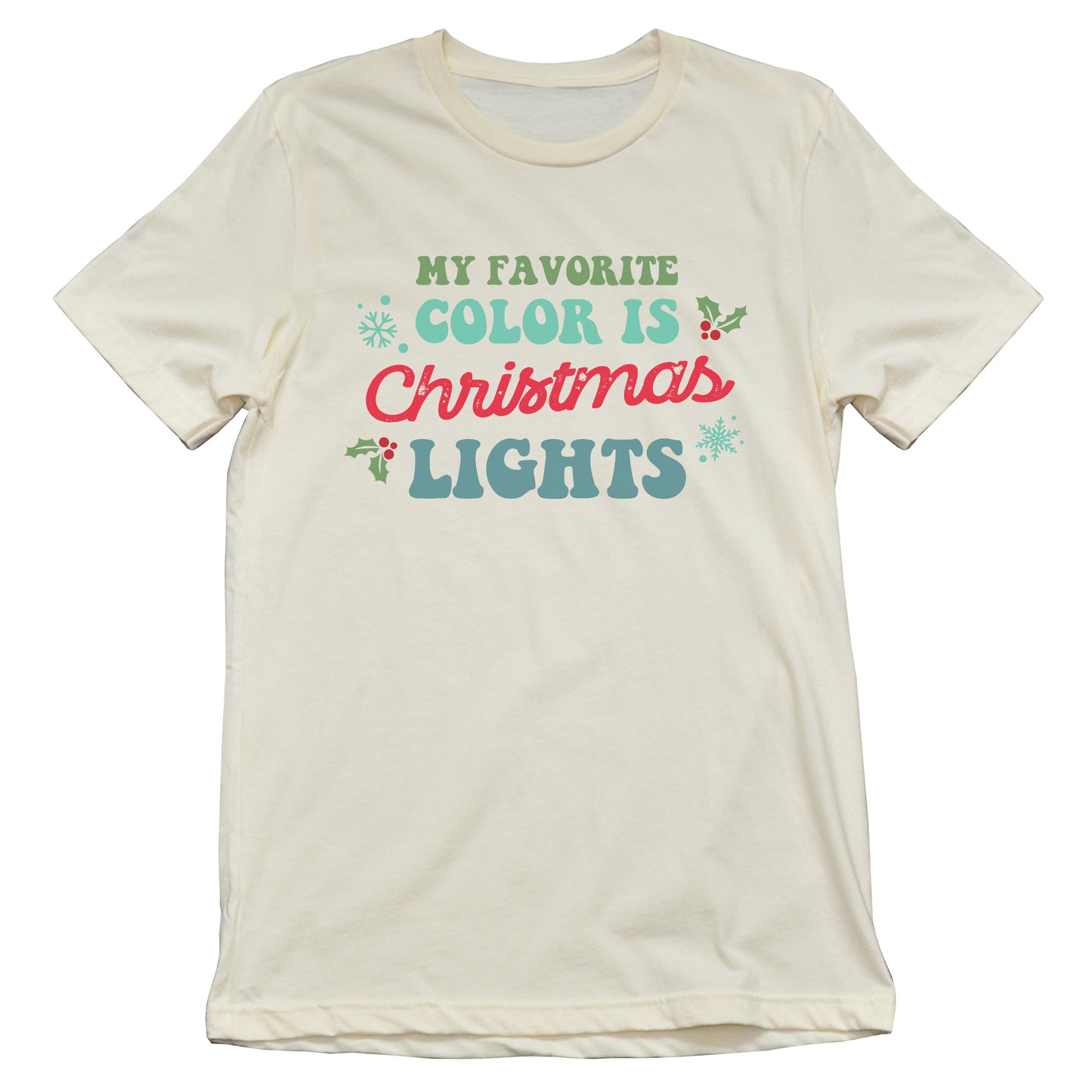 My Favorite Color is Christmas Lights Tee